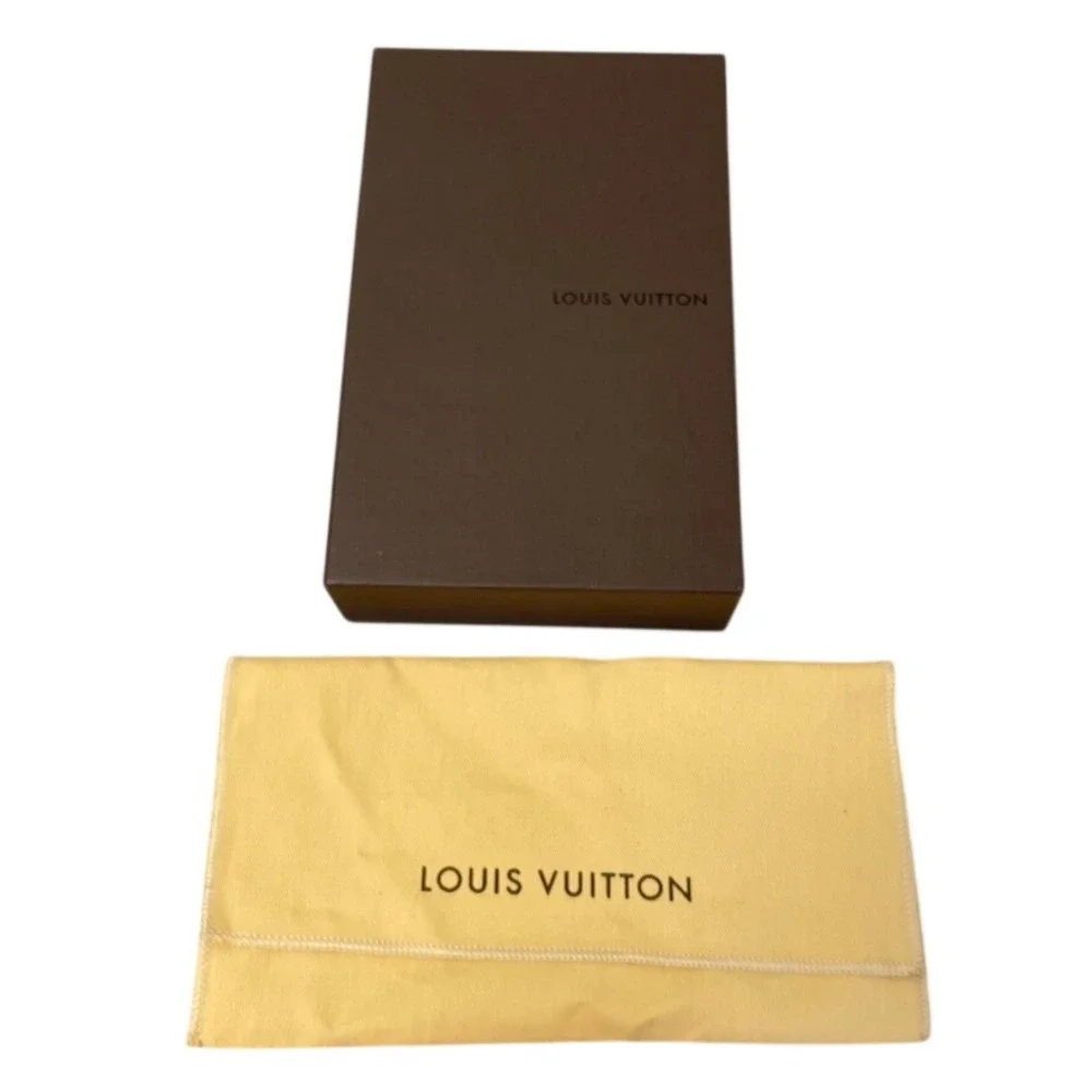 Louis Vuitton Drawer Box and Dust Bag Set Brown Yellow Authentic 5.5x8.5x2